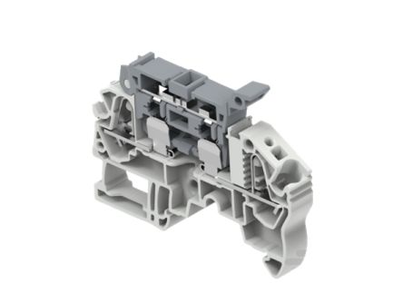 Entrelec 1SNK708411R0000 1SNK7084 Series Grey, 0.5 – 6mm², 1-Level, Spring Termination, Fused [1SNK708411R0000]; 278-8511