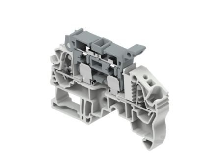 Entrelec 1SNK708413R0000 1SNK7084 Series Grey, 0.5 – 6mm², 1-Level, Spring Termination, Fused [1SNK708413R0000]; 278-8513