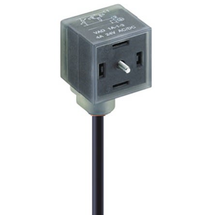 Lumberg Automation VAD 2P+E DIN 43650, Female DIN 43650 Connector with Indicator Light, 24 V ac/dc Voltage [12138]; 278-8529
