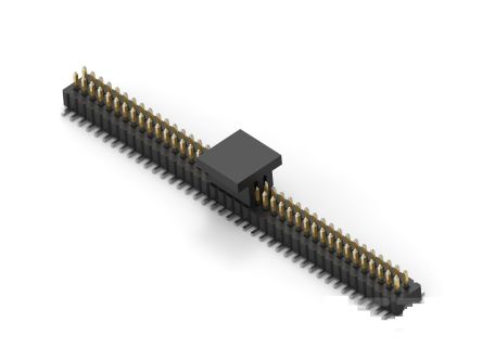 TE Connectivity 1MM-HU Series Vertical Board PCB Header, 12 Contact(s), 1 mm Pitch, 2 Row(s), Unshrouded [1MM-HU-D06-VS-00-H-TRP]; 278-8560