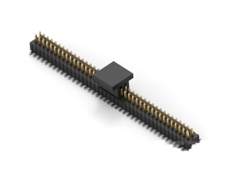 TE Connectivity 1MM-HU Series Vertical Board PCB Header, 20 Contact(s), 1 mm Pitch, 2 Row(s), Unshrouded [1MM-HU-D10-VS-00-F-TRP]; 278-8567