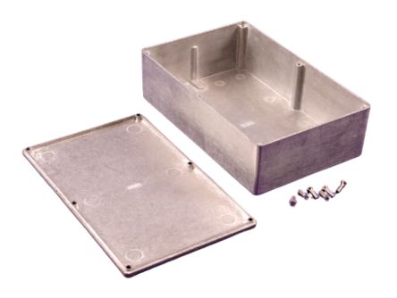 Hammond 1590K4 Series Clear Aluminium Aluminium Case, IP54, Natural Lid, 7.4 x 2.21 x 4.72in [1590K432]; 279-0325