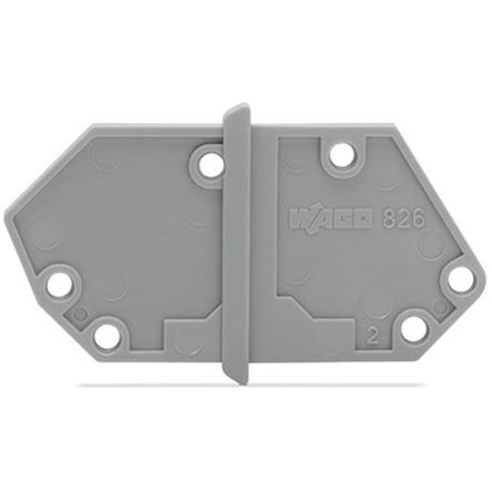 WAGO 826 Series End Plate for Use with Terminal Block [826-158]; 279-1705