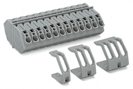 WAGO 826 Series Terminal Block, 9-Way, 32A, 28 → 12 AWG Wire, Cage Clamp Termination [826-169]; 279-1726