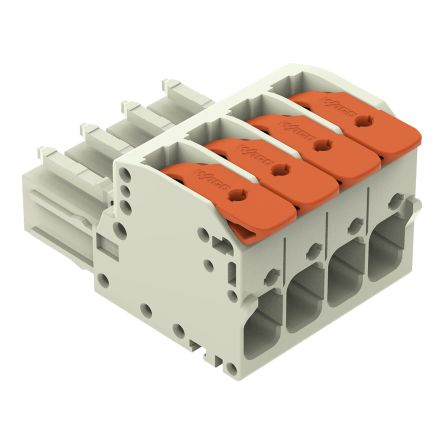 WAGO 831 Series Female Connector for Use with Male Connector, 41A, CSA [831-1104]; 279-1732