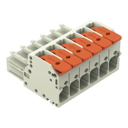 WAGO 831 Series Female Connector for Use with Male Connector, 41A, CSA [831-1106]; 279-1734