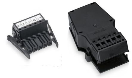 WAGO 831 Series Socket, 5-Pole, Female, Cable Mount, 25A, IP20 [831-3105/1019-004]; 279-1751