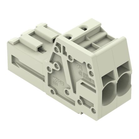 WAGO 831 Series Male Connector for Use with Female Connector, 41A, CSA [831-3202]; 279-1757