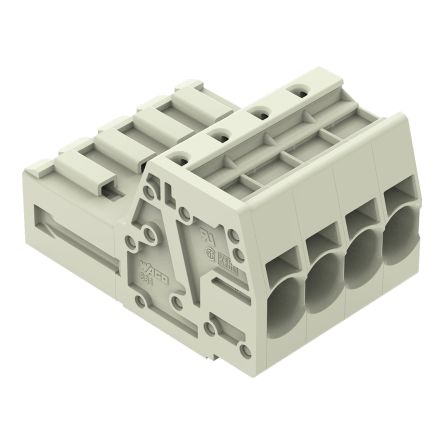 WAGO 831 Series Male Connector for Use with Female Connector, 41A, CSA [831-3204]; 279-1762