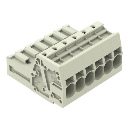 WAGO 831 Series Male Connector for Use with Female Connector, 41A, CSA [831-3206]; 279-2334