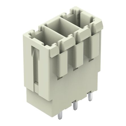 WAGO 831 Series Straight PCB PCB Header, 3 Contact(s), 7.62 mm Pitch, 1 Row(s), Shrouded [831-3603]; 279-2342