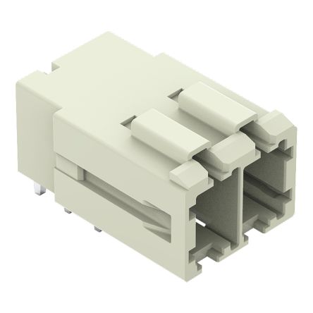 WAGO 831 Series Angled PCB PCB Header, 2 Contact(s), 7.62 mm Pitch, 1 Row(s), Shrouded [831-3622]; 279-2349