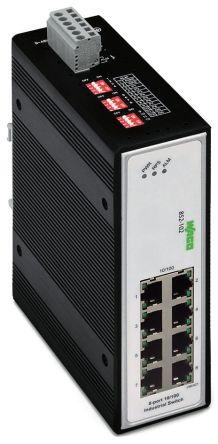 WAGO Unmanaged 5 Port Industrial Ethernet Switch RJ-45 [852-102]; 279-2397