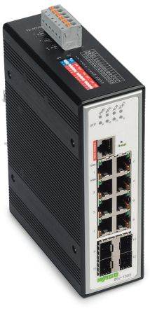 WAGO Managed 8 Port Industrial Ethernet Switch RJ-45 [852-1305]; 279-2404