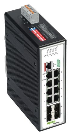 WAGO Managed 8 Port Industrial Ethernet Switch RJ-45 [852-1605]; 279-2413