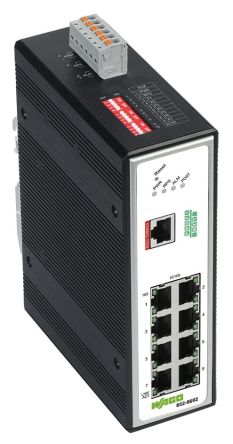 WAGO Managed 8 Port Industrial Ethernet Switch RJ-45 [852-602]; 279-2419