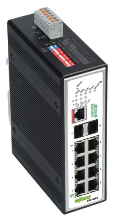 WAGO Managed 8 Port Industrial Ethernet Switch RJ-45 [852-603]; 279-2421