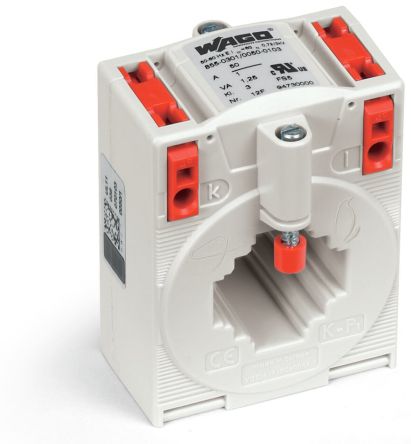 WAGO 855 Series Current Transformer Current Transformer, 50A Input, 50:1, 1 A Output [855-301/050-103]; 279-2430