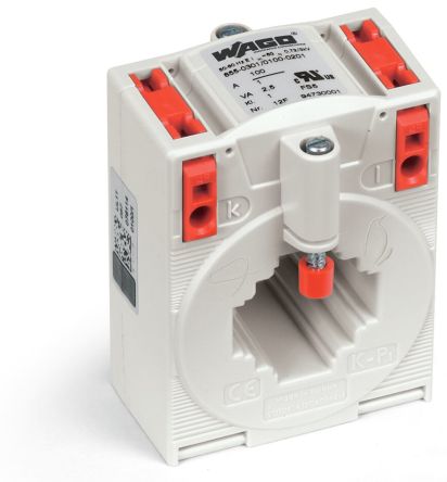 WAGO 855 Series Current Transformer Current Transformer, 100A Input, 100:1, 1 A Output [855-301/100-201]; 279-2433
