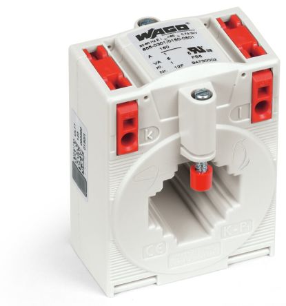 WAGO 855 Series Current Transformer Current Transformer, 150A Input, 150:1, 1 A Output [855-301/150-501]; 279-2434