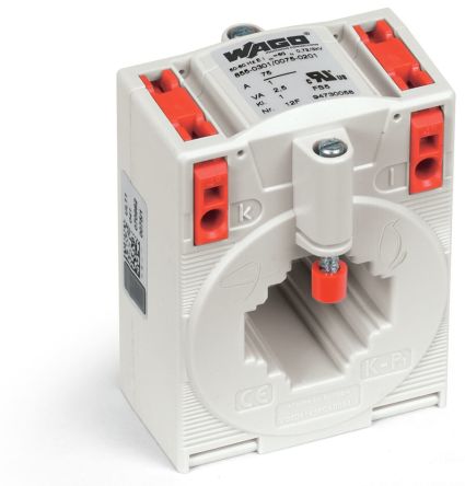 WAGO 855 Series Current Transformer Current Transformer, 100A Input, 100:5, 5 A Output [855-305/100-201]; 279-2443