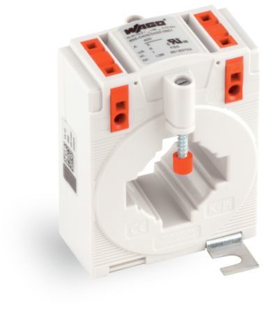 WAGO 855 Series Current Transformer Current Transformer, 400A Input, 400:5, 5 A Output [855-405/400-501]; 279-2457