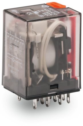 WAGO Plug-In Mount Relay, 120V ac Coil, 5A Switching Current, 4PDT [858-158]; 279-2552