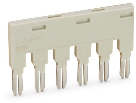 WAGO 859 Series Jumper for Use with Jumper Slot, 18A [859-406/000-005]; 279-2582