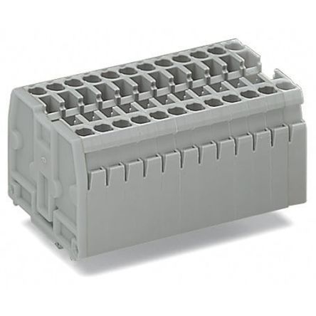 WAGO 869-189 869 Series Grey, 2.5mm², 1-Level, Cage Clamp Termination [869-189]; 279-2777