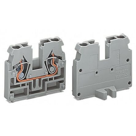 WAGO 869-309 869 Series Grey, 2.5mm², 1-Level, Cage Clamp Termination [869-309]; 279-2782