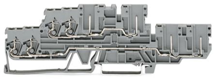 WAGO 870-131 870 Series Grey, 2.5mm², 2-Level, Cage Clamp Termination [870-131]; 279-2813