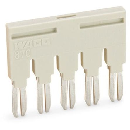 WAGO 870 Series Jumper for Use with Terminal Block, 18A [870-405]; 279-2821
