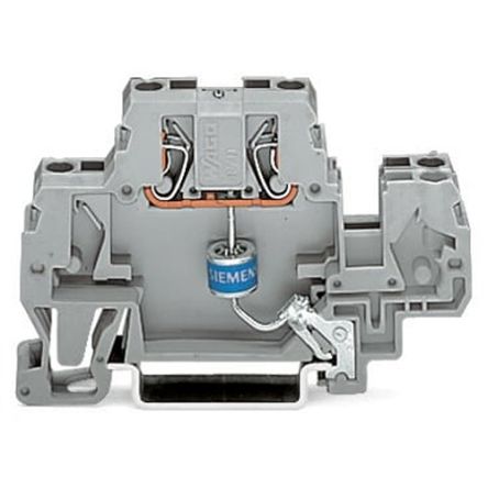 WAGO 870-523/281-580 870 Series Grey, 2.5mm², 2-Level, Cage Clamp Termination [870-523/281-580]; 279-2844