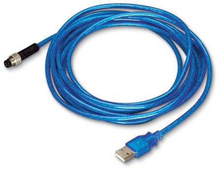 WAGO Straight Male 4 way M8 to Straight Male USB A Actuator/Sensor Cable, 1m [756-4101/042-030]; 279-3245