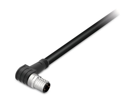 WAGO Right Angle Male 3 way M8 to Unterminated Actuator/Sensor Cable, 1.5m [756-5112/030-015]; 279-3250
