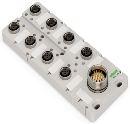 WAGO 757 Series Actuator Hub, M12, 4 way, 6 port [757-164]; 279-3326