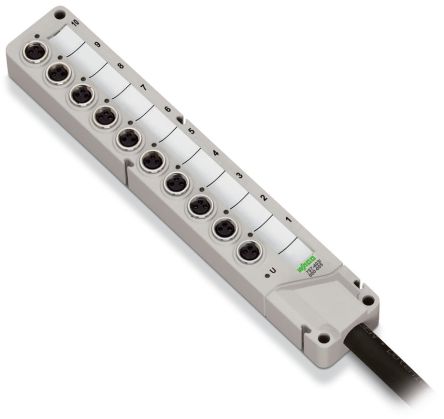 WAGO 757 Series Actuator Hub, M8, 10m cable, 3 way, 10 port [757-403/000-010]; 279-3347