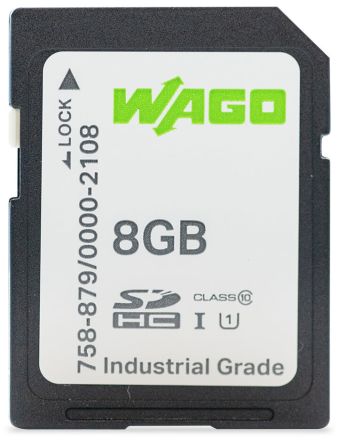 WAGO 8 GB Industrial SD SD Card [758-879/000-2108]; 279-3354