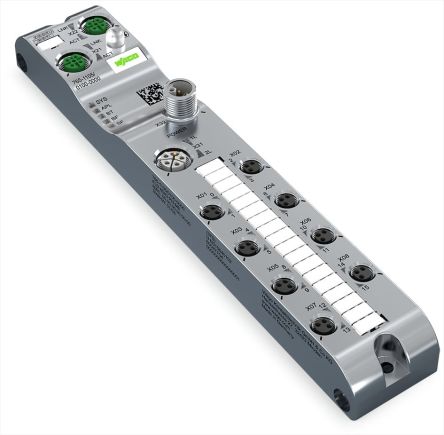 WAGO 765 Series I/O module, M8, 3 way, 8 port [765-1105/100-000]; 279-3409