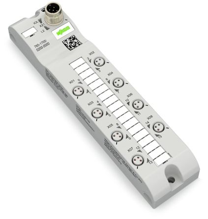 WAGO 765 Series I/O module, M8, 3 way, 8 port [765-1705/200-000]; 279-3414