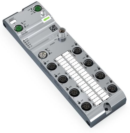 WAGO 765 Series I/O module, M12, 5 way, 8 port [765-4102/100-000]; 279-3417
