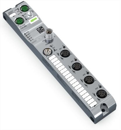 WAGO 765 Series I/O module, M12, 5 way, 4 port [765-4103/100-000]; 279-3418