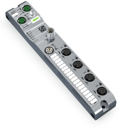 WAGO 765 Series I/O module, M12, 5 way, 4 port [765-4104/100-000]; 279-3419