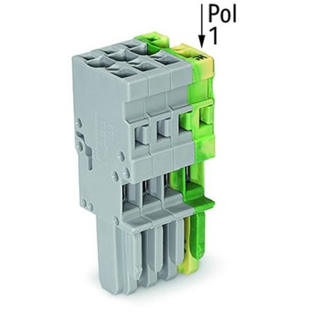 WAGO 769 Series Female Connector for Use with Male Connector, 32A, CSA [769-104/000-036]; 279-3433