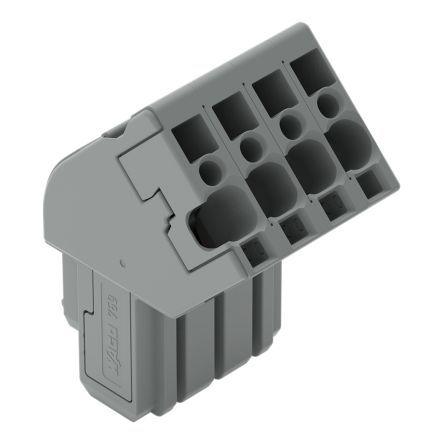 WAGO 769-104/022-000 769 Series Grey, 4mm², 1-Level, Cage Clamp Termination, CSA [769-104/022-000]; 279-3435