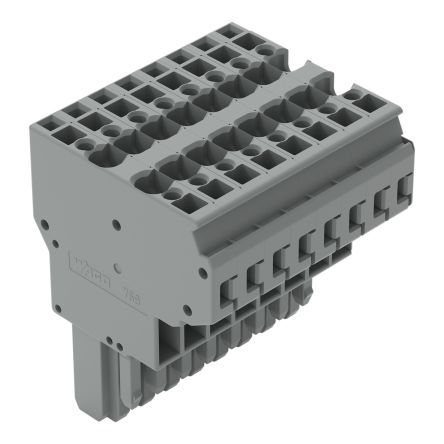 WAGO 769 Series Straight PCB Mount PCB Socket, 8-Contact, 5mm Pitch, Cage Clamp Termination [769-128]; 279-3477