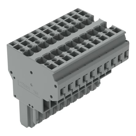 WAGO 769 Series Straight PCB Mount PCB Socket, 1-Contact, 5mm Pitch, Cage Clamp Termination [769-130]; 279-3478