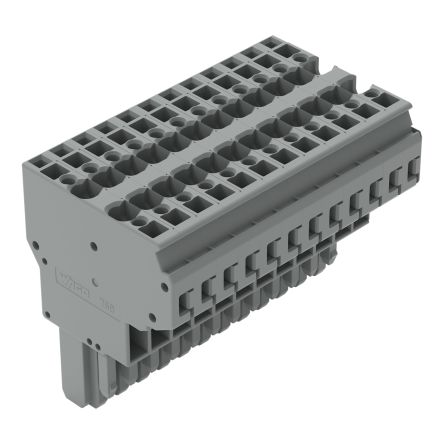 WAGO 769 Series Straight PCB Mount PCB Socket, 12-Contact, 5mm Pitch, Cage Clamp Termination [769-132]; 279-3480