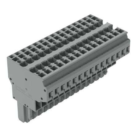 WAGO 769 Series Straight PCB Mount PCB Socket, 15-Contact, 5mm Pitch, Cage Clamp Termination [769-135]; 279-3481