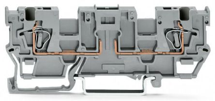 WAGO 769-191 769 Series Grey, 4mm², 1-Level, Cage Clamp Termination, CSA [769-191]; 279-3509